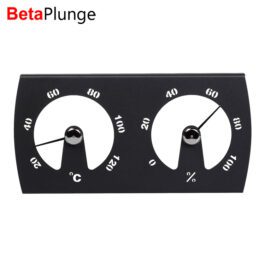 OEM/ODM Aluminum Sauna Thermometer & Hygrometer by BetaPlunge