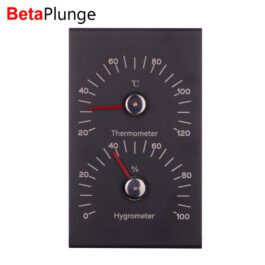 Rectangular Aluminum Sauna Thermometer & Hygrometer Factory From China