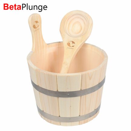 BetaPlunge sauna bucket and ladle set