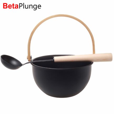 bucket and ladle for sauna
