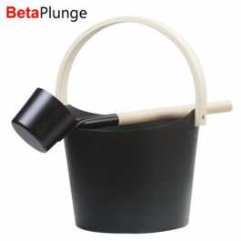 Black Aluminum Bucket and Ladle for Sauna Supplier | Quality Sauna Accessories