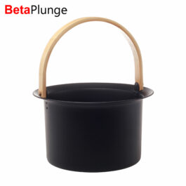 Black Aluminum Bucket and Ladle for Sauna Manufacturer | Quality Sauna Accessories