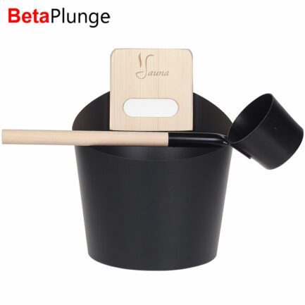 sauna bucket and ladle set