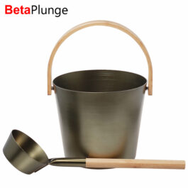 Army Green Sauna Bucket and Ladle Factory Price