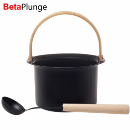 Black Aluminum Bucket and Ladle for Sauna Manufacturer | Quality Sauna Accessories