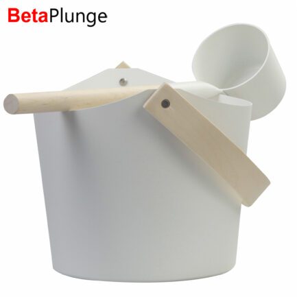 water bucket in sauna