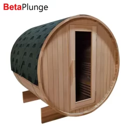 Authentic Canada Red Cedar Round Exterior Sauna Room