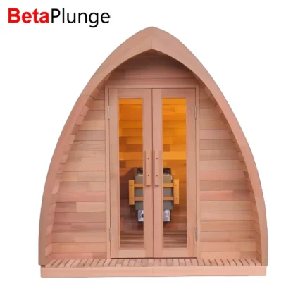 Canadian Red Cedar Oval Barrels Outdoor Sauna