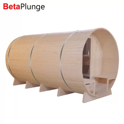 Finlan Spruce Standard Design Round Sauna Outdoor Barrel