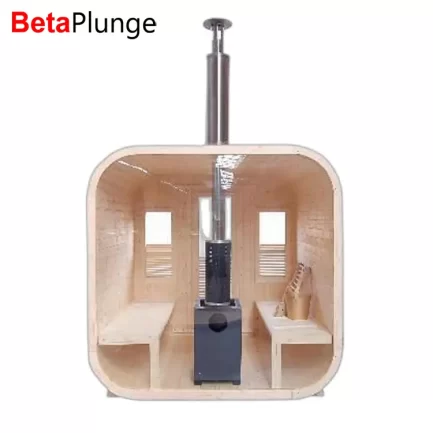Finland Spruce Square Barrel Outdoor Sauna